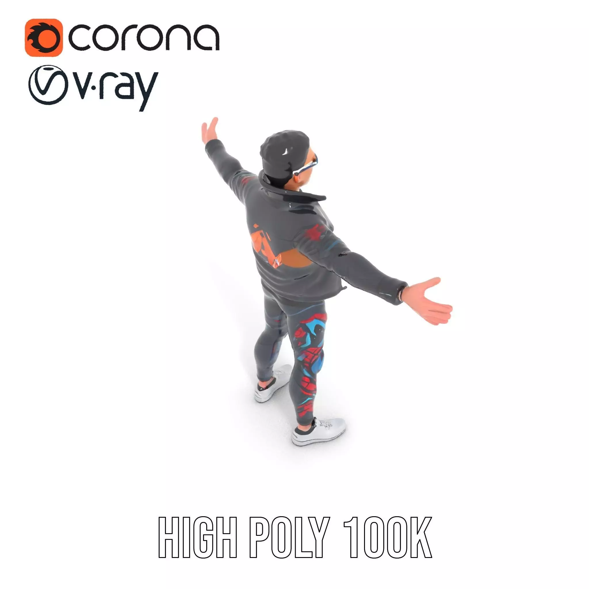 Sleek Urban Outfit model pack Low-poly 3D model_18