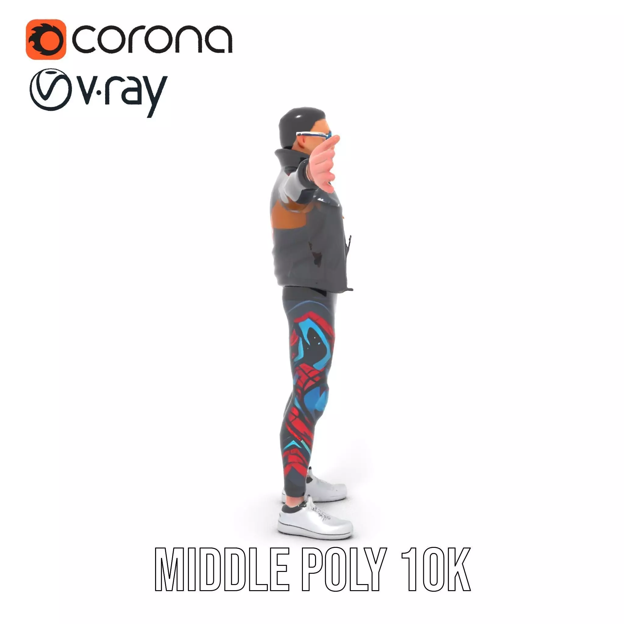 Sleek Urban Outfit model pack Low-poly 3D model_27