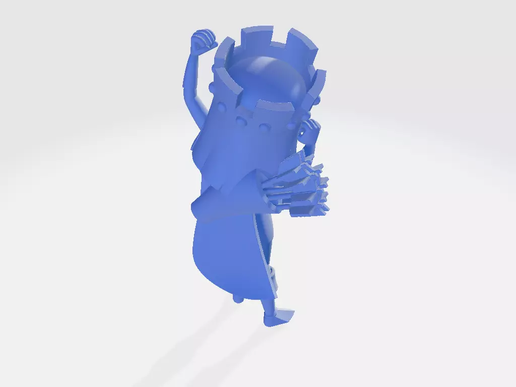 CoC Cartoon Queen Pose 1 3D print model_6