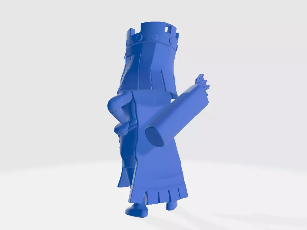 CoC Cartoon Queen 3D print model_3
