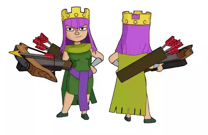 CoC Cartoon Queen