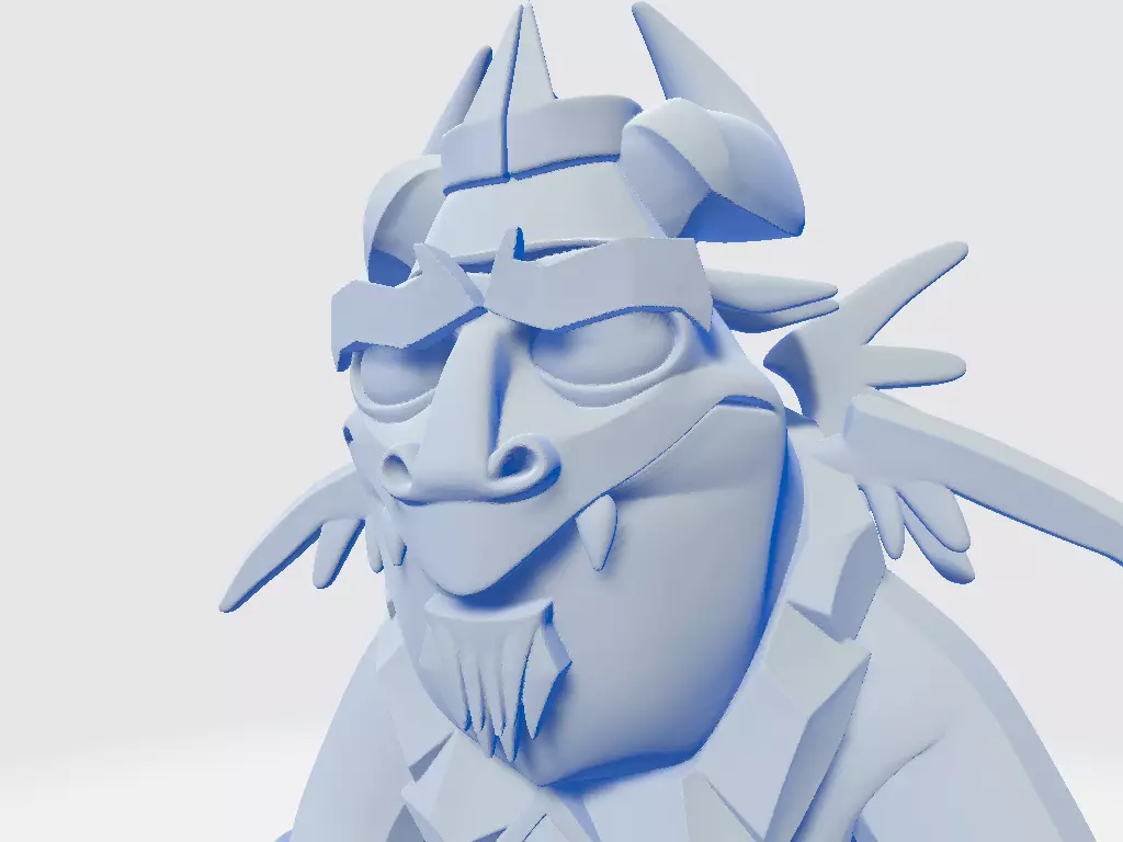 CoC Cartoon Servant 3D print model_7