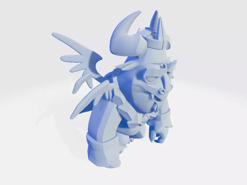 CoC Cartoon Servant 3D print model_6