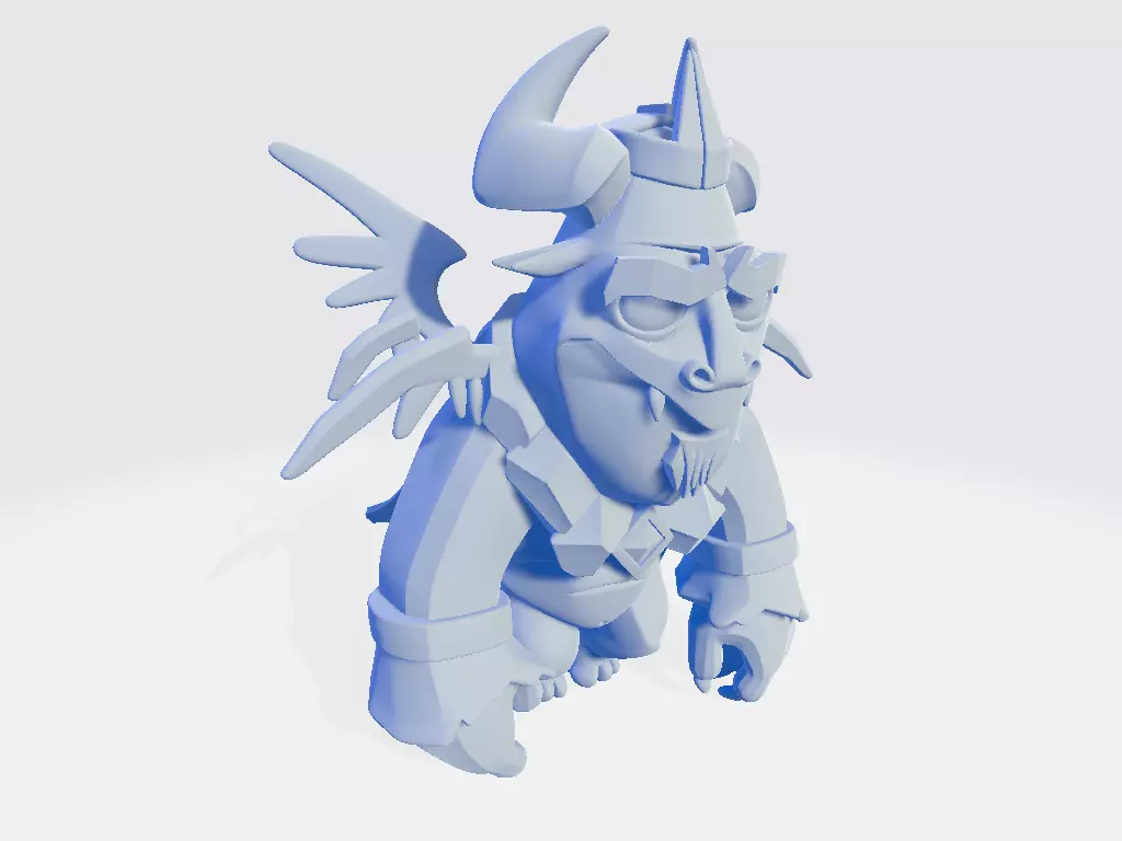 CoC Cartoon Servant 3D print model_1