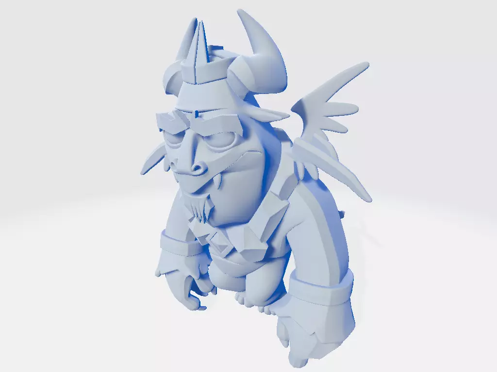 CoC Cartoon Servant 3D print model_2