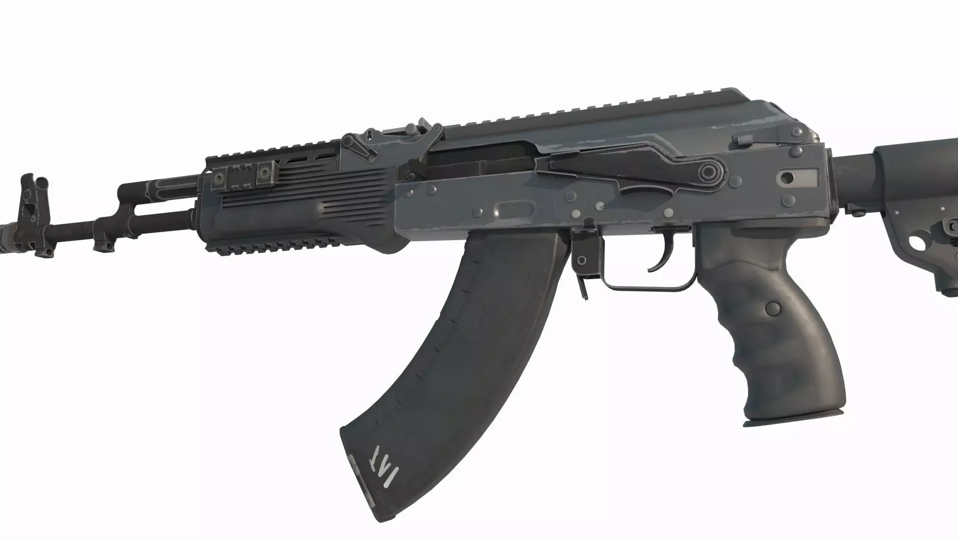 Modern Weapons Rifles new AK 3D model_4