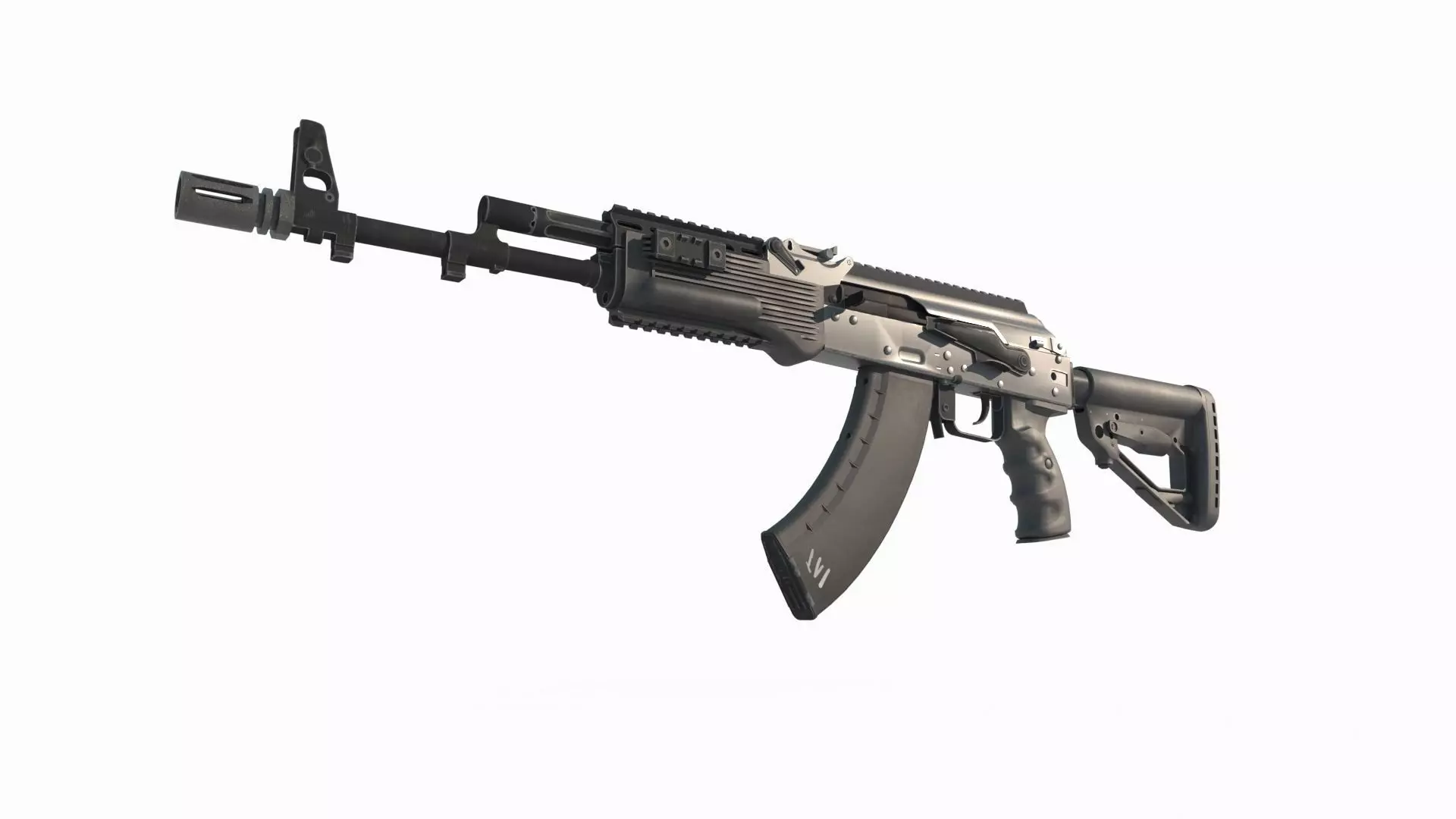 Modern Weapons Rifles new AK 3D model_0