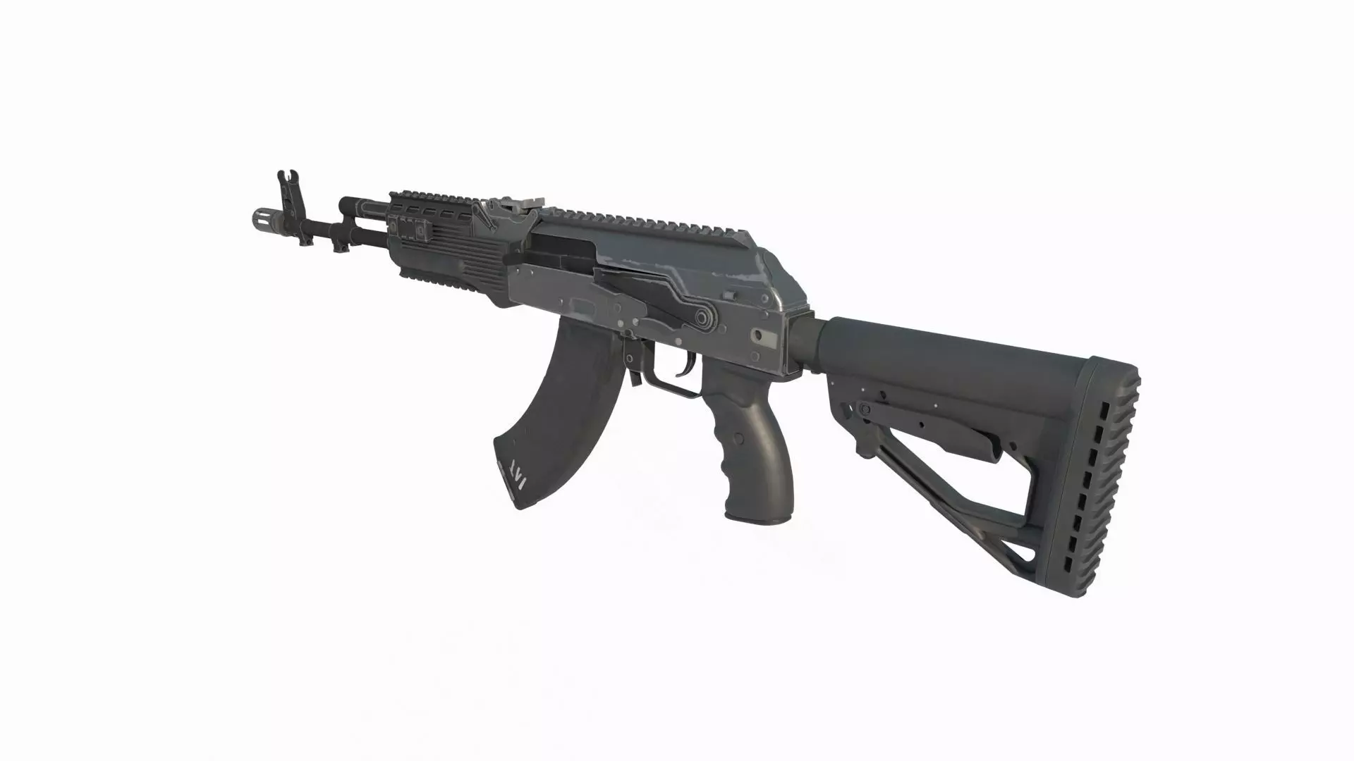 Modern Weapons Rifles new AK 3D model_2