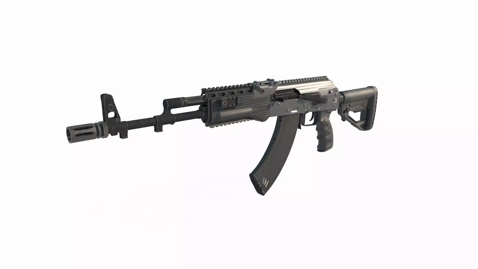 Modern Weapons Rifles new AK 3D model_3