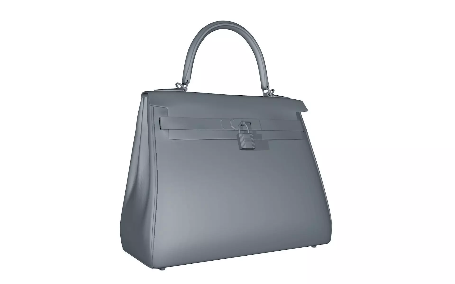 Handbag Kelly  3D print model_3