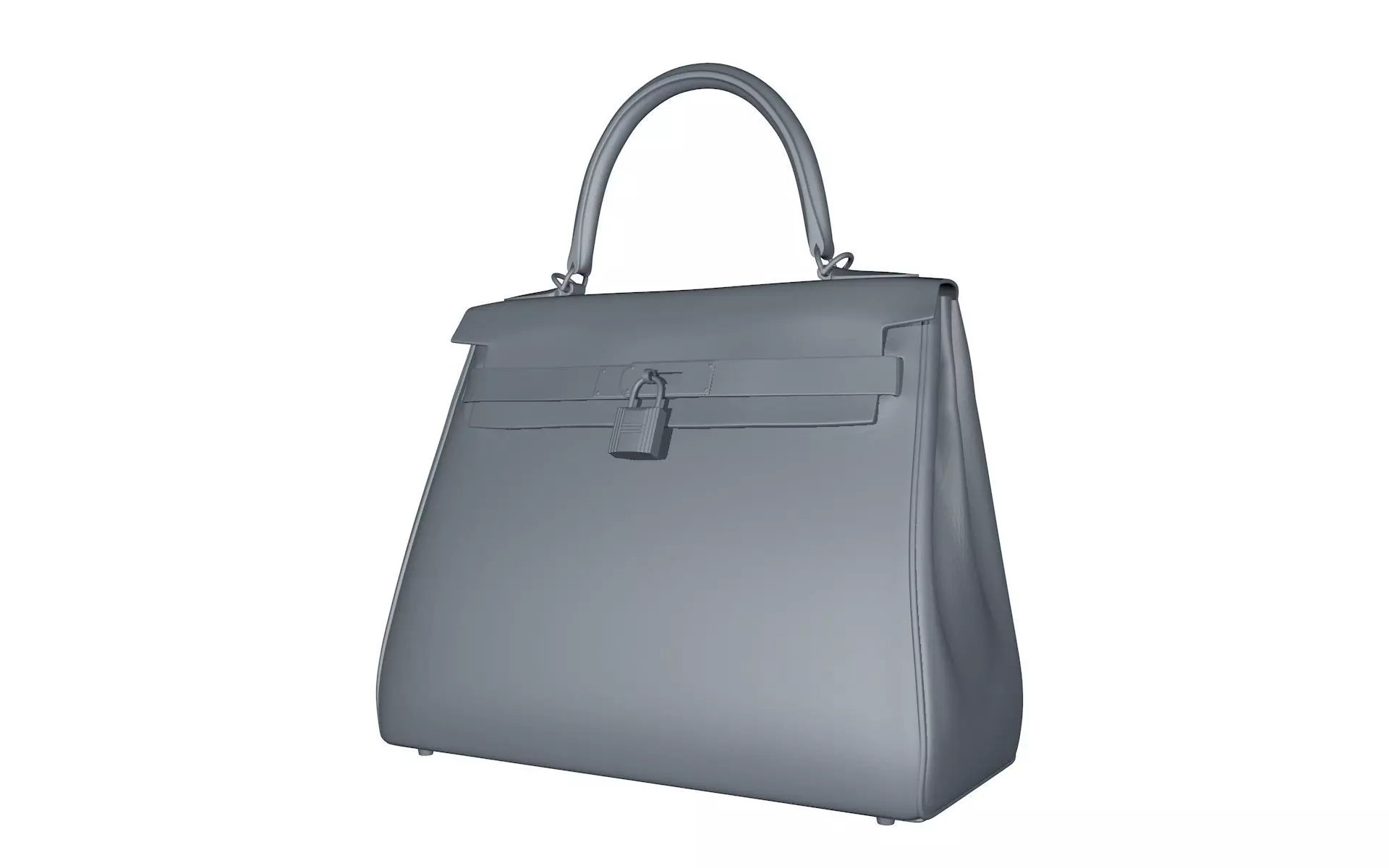 Handbag Kelly  3D print model_6