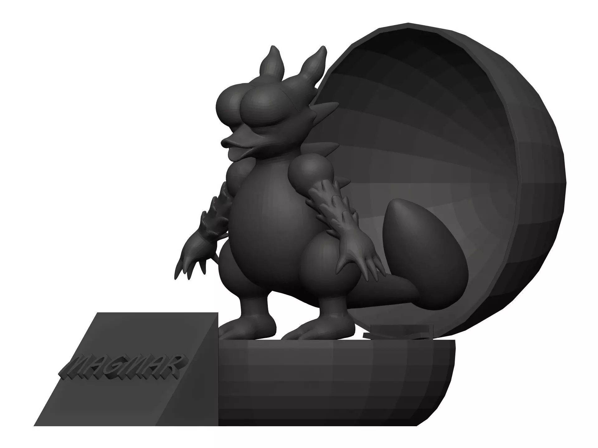 Magmar 3D print model_2