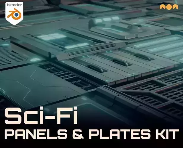 Sci-Fi Modular Industrial Panels and Plates Kit