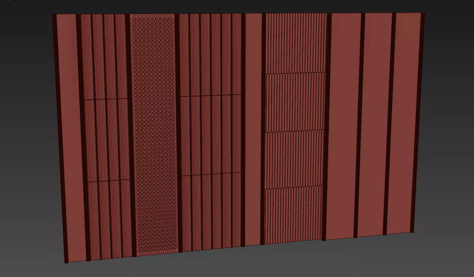 Decorative V79 Wall Panels 3D model_6