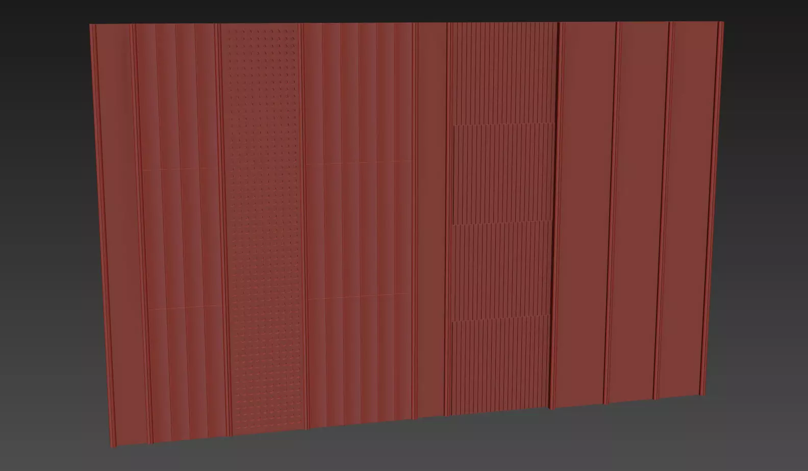 Decorative V79 Wall Panels 3D model_5