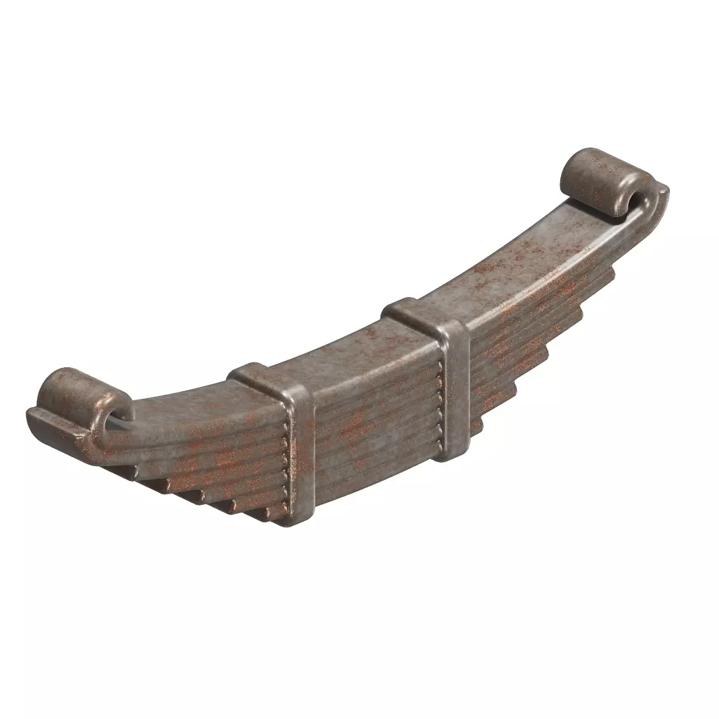 Rusty Truck Leaf Spring 3D model_1