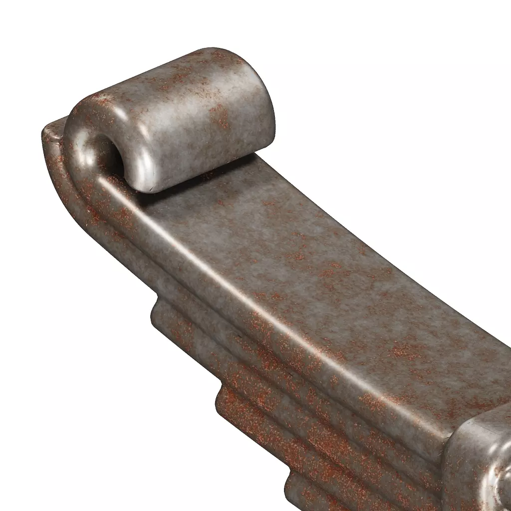 Rusty Truck Leaf Spring 3D model_4