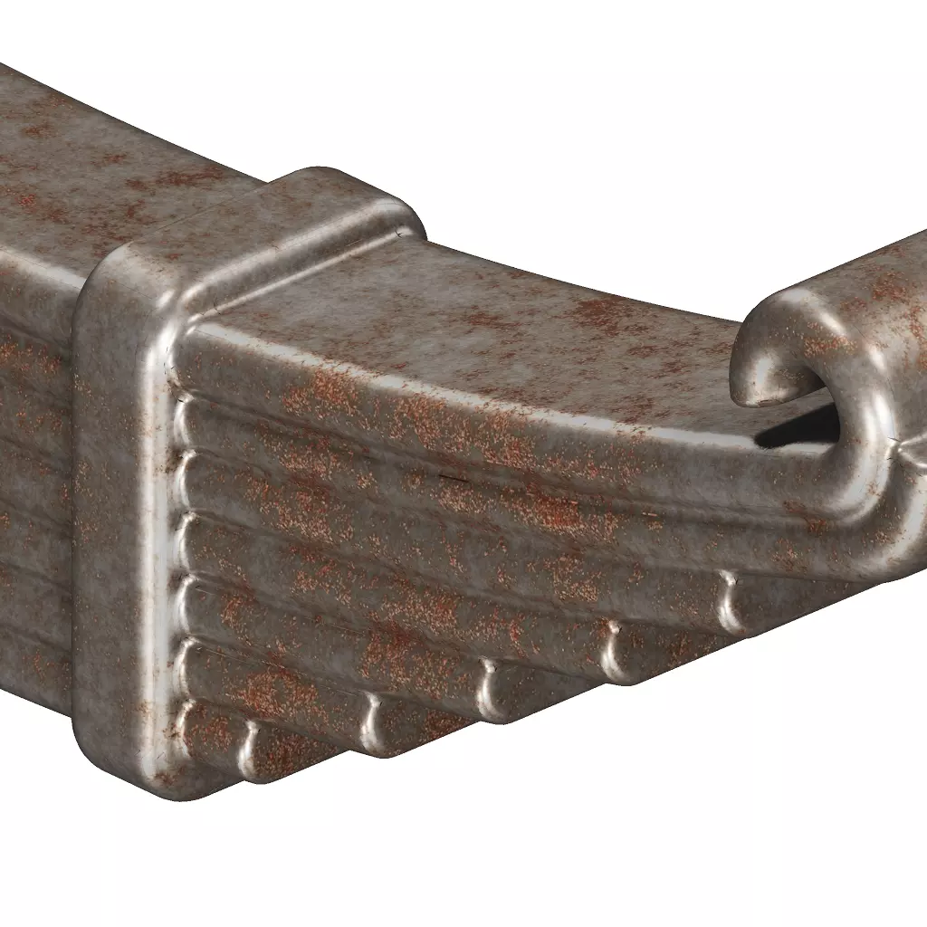 Rusty Truck Leaf Spring 3D model_2