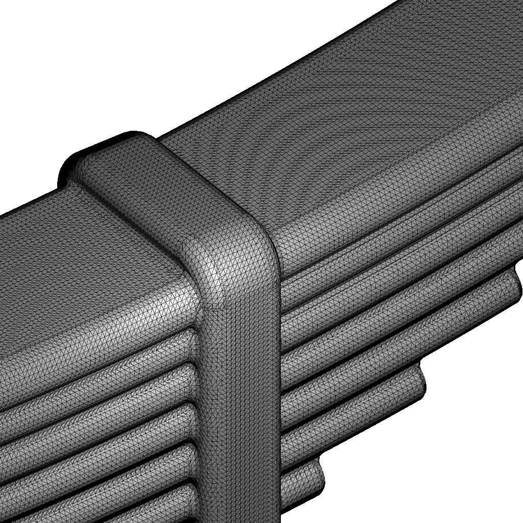 Rusty Truck Leaf Spring 3D model_6