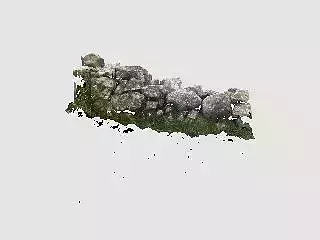 Hardknott Roman Fort part of north wall scan Free 3D model