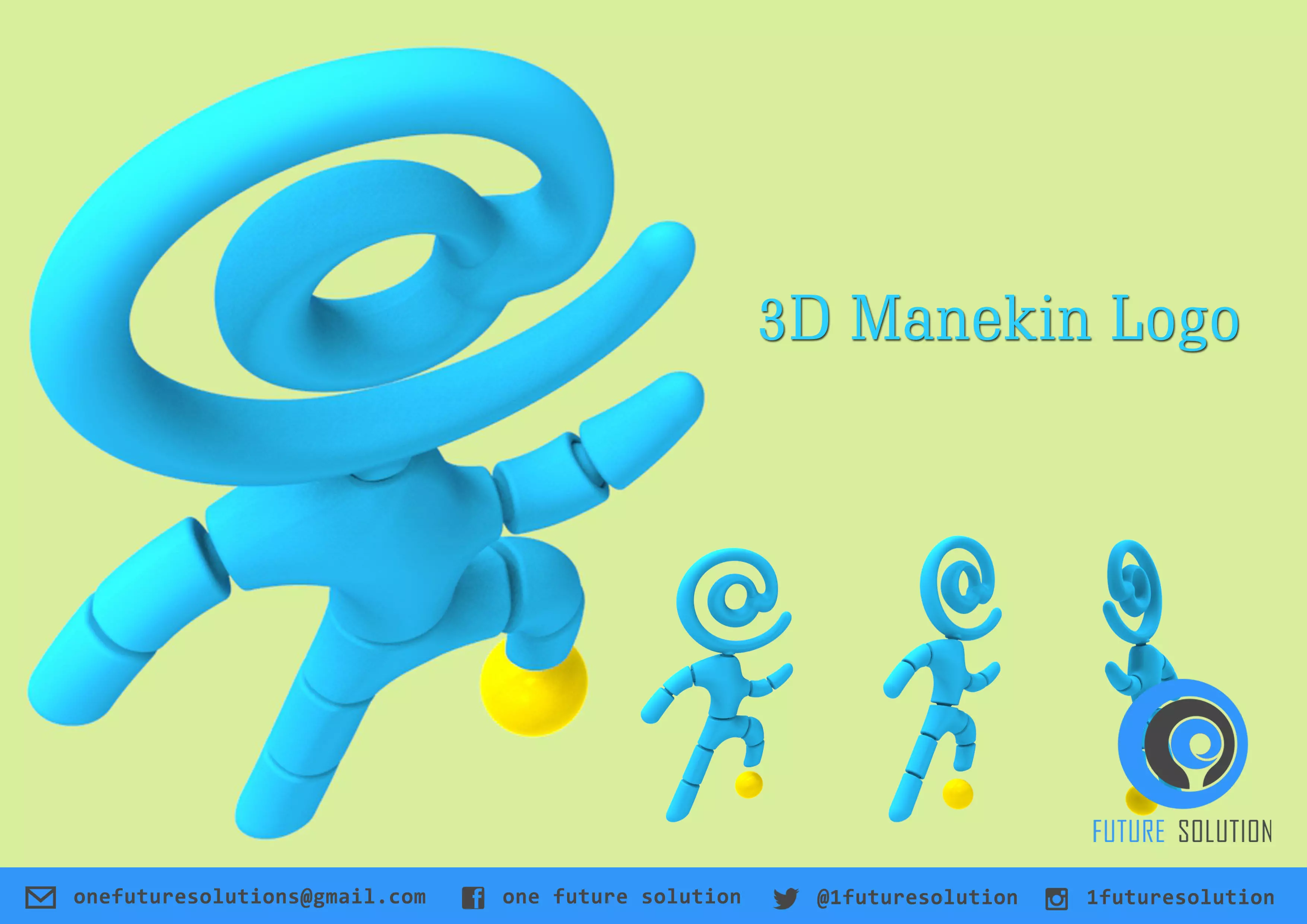 3D Manekin Logo Free 3D print model