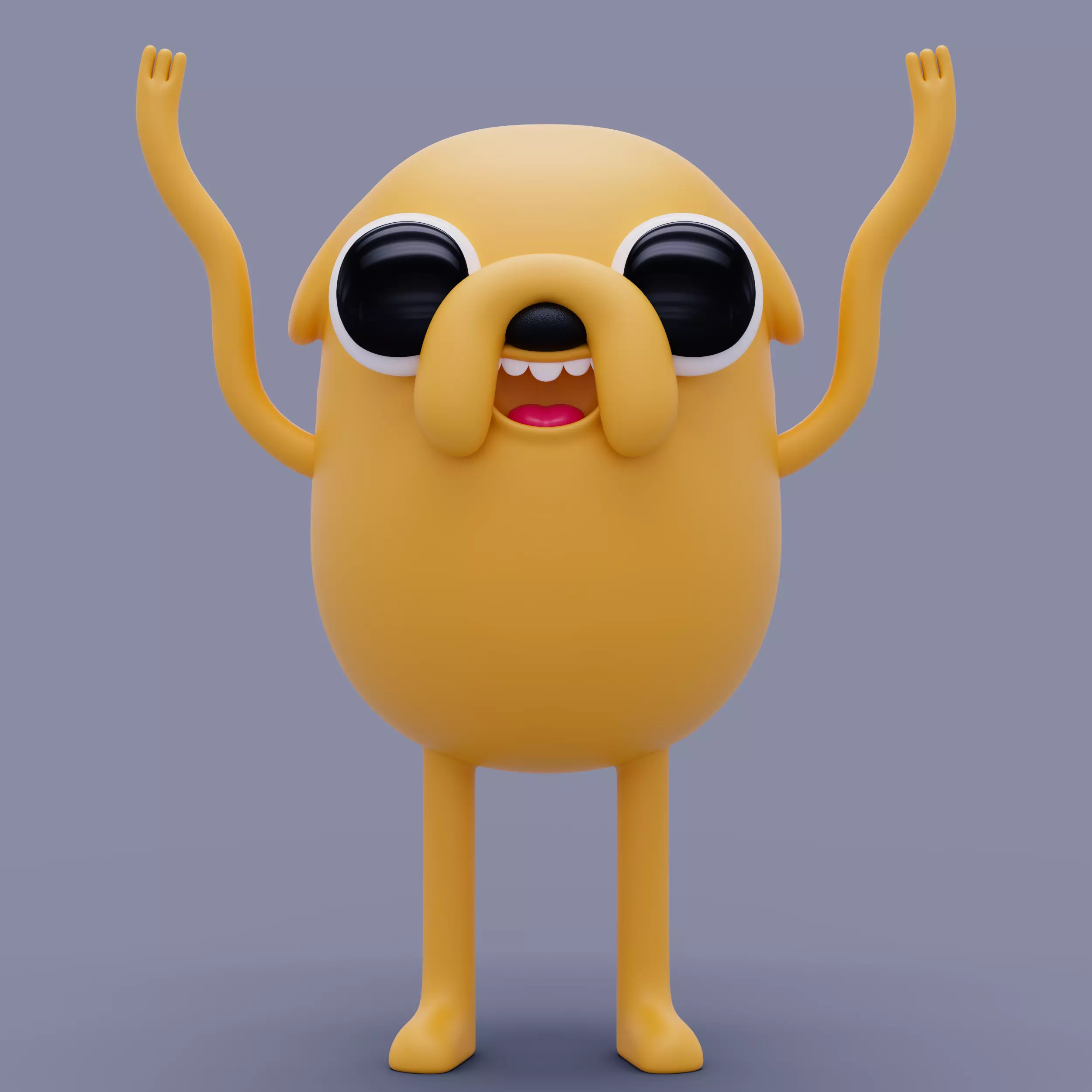 Jake the Dog from Adventure Time 3D model_0