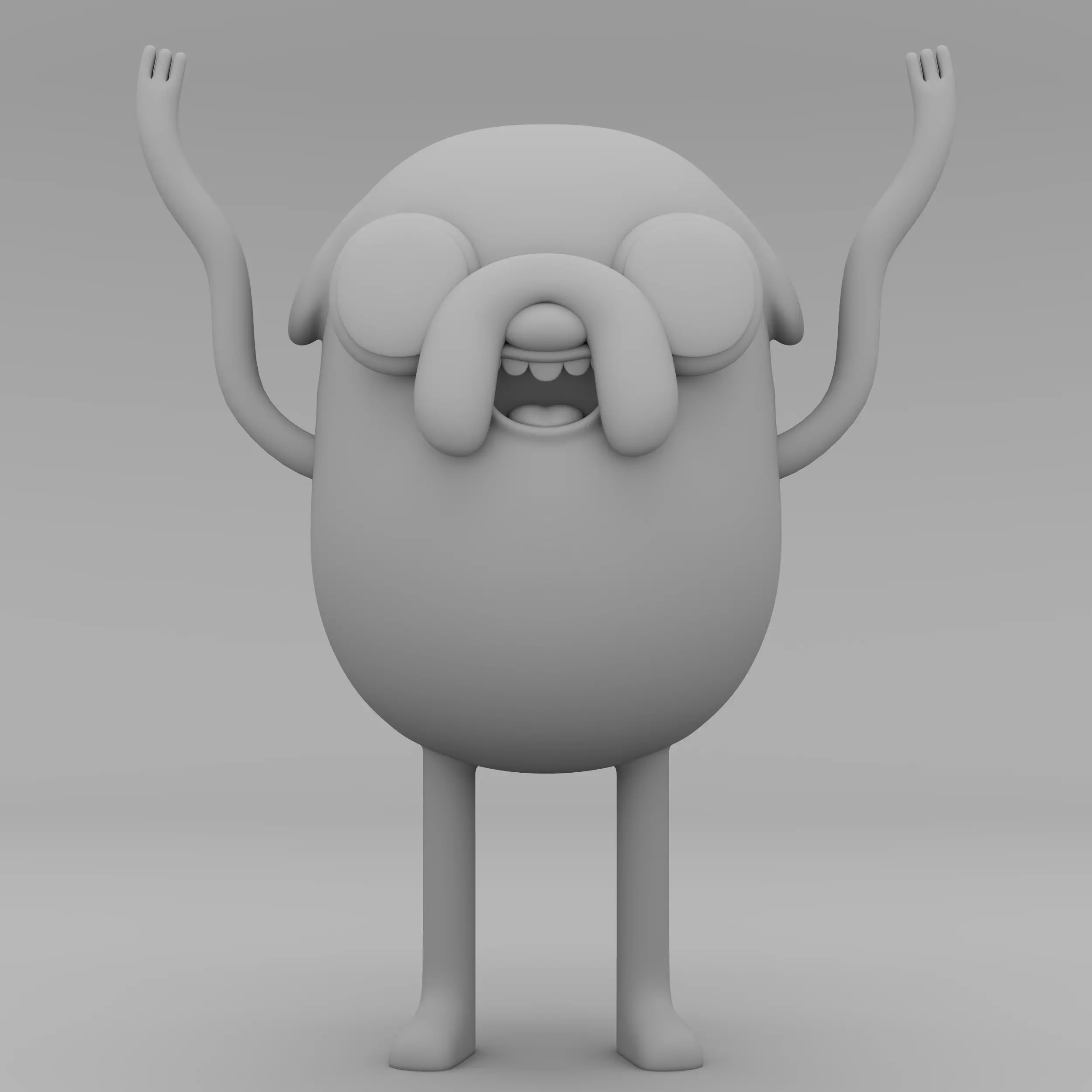 Jake the Dog from Adventure Time 3D model_2