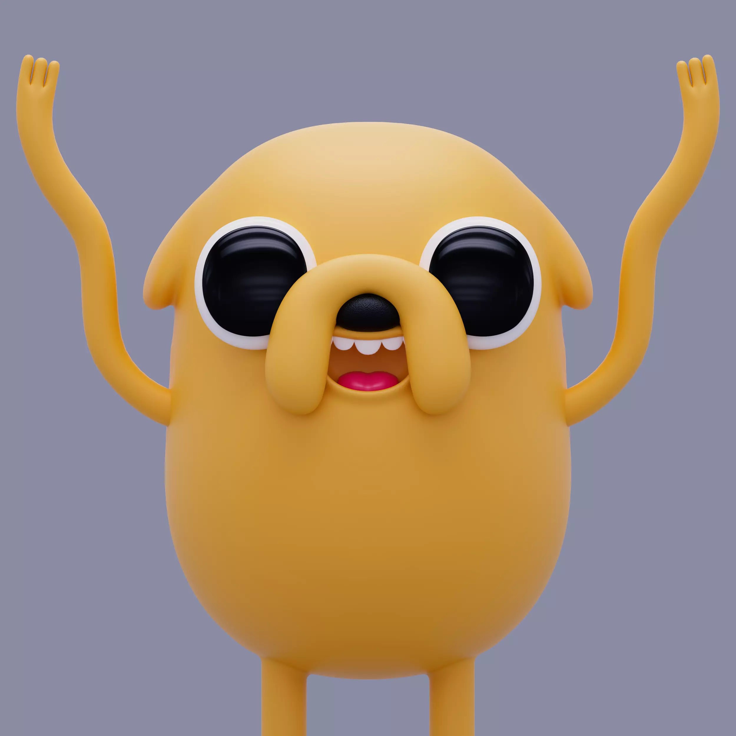 Jake the Dog from Adventure Time 3D model_1