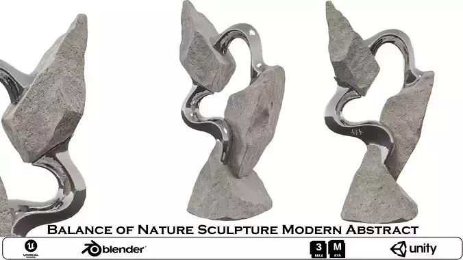 Balance of Nature Sculpture Modern Abstract