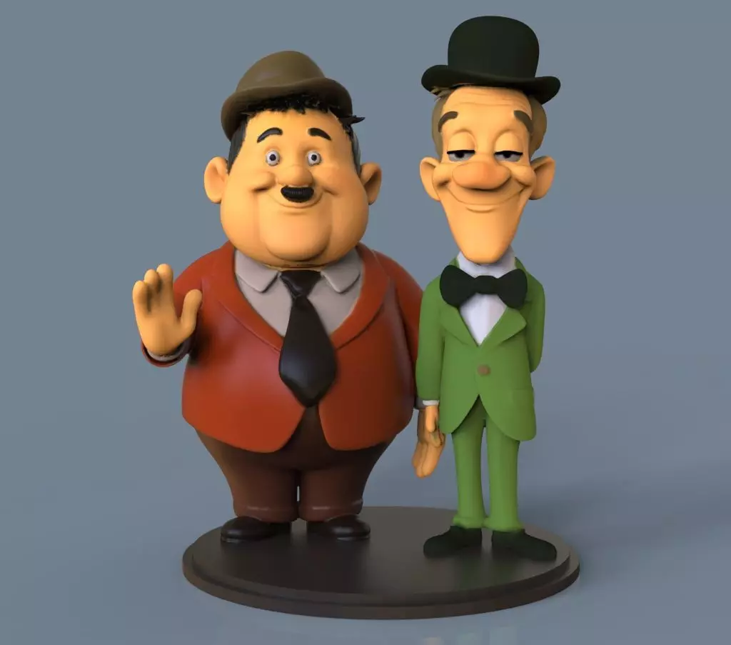 Laurel and Hardy 3D print model_0