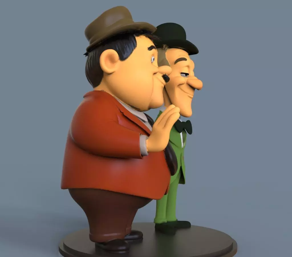 Laurel and Hardy 3D print model_2