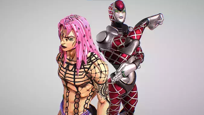 Diavolo And King Crimson - Jojo Bizarre Adventure 