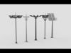  Stadium Light pole 3D model_1