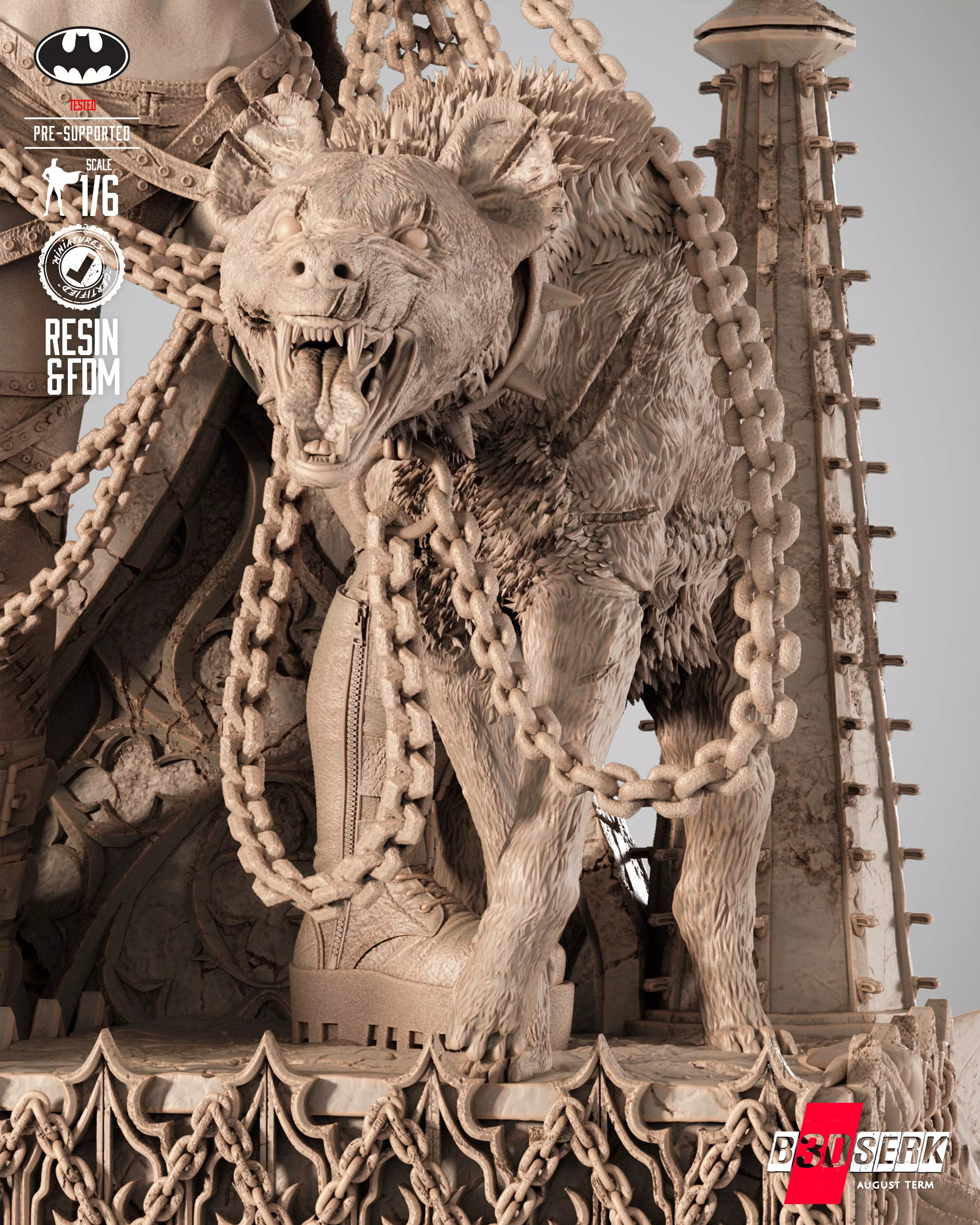 B3DSERK Harley Quinn Who Laughts Sculpture 3D print model_33