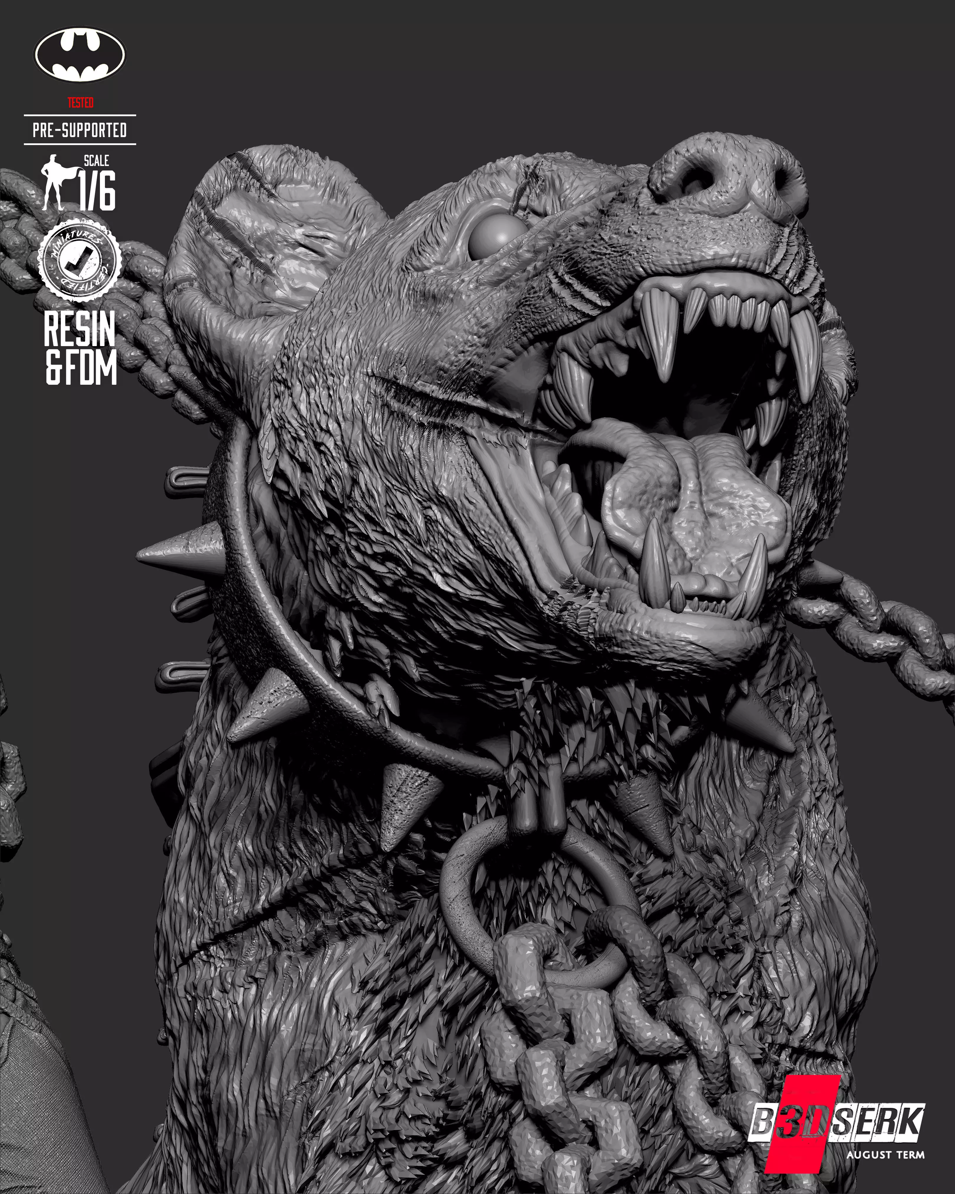 B3DSERK Harley Quinn Who Laughts Sculpture 3D print model_26