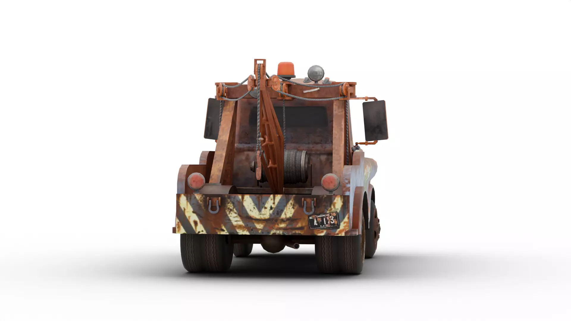 Sir Tow Mater Low-poly 3D model_3