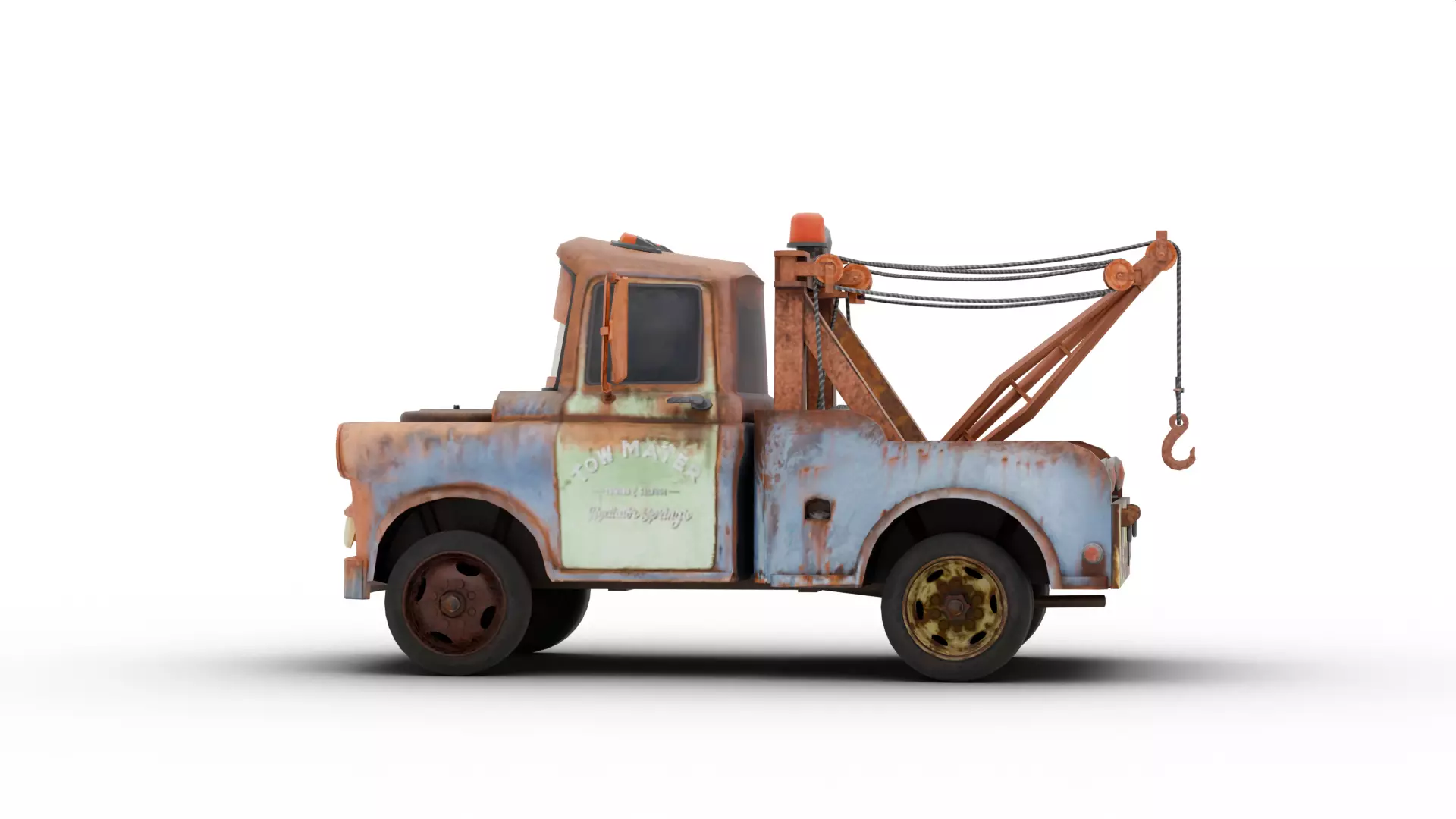 Sir Tow Mater Low-poly 3D model_4