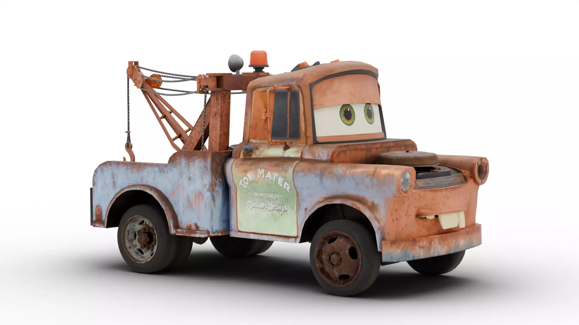 Sir Tow Mater Low-poly 3D model_0