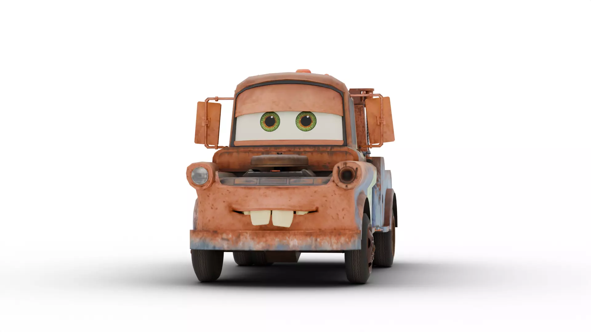 Sir Tow Mater Low-poly 3D model_2