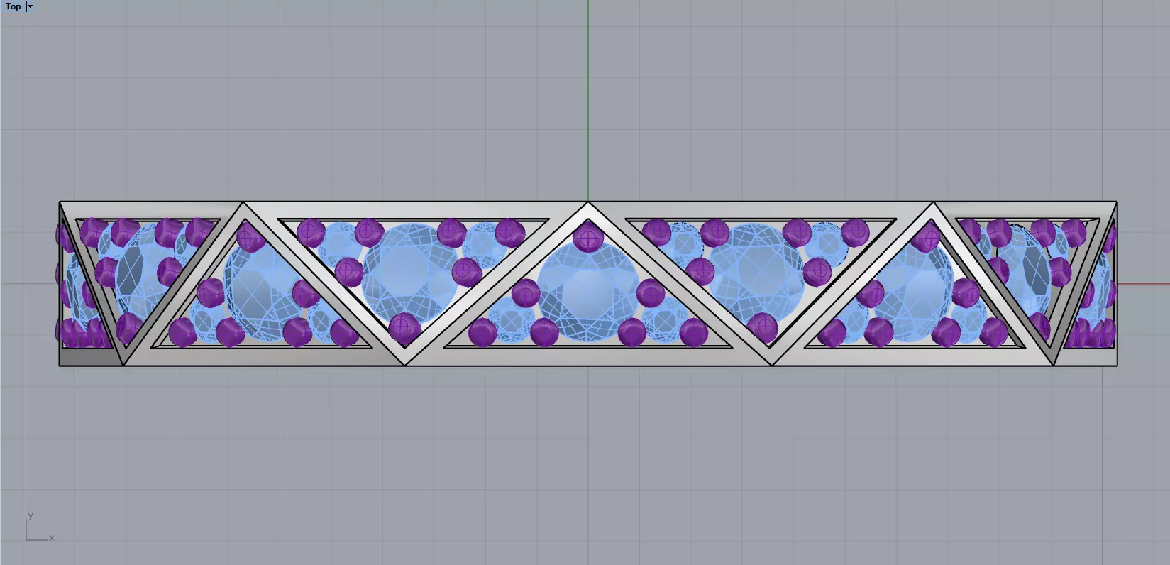 Ring With Gems 3D print model_6