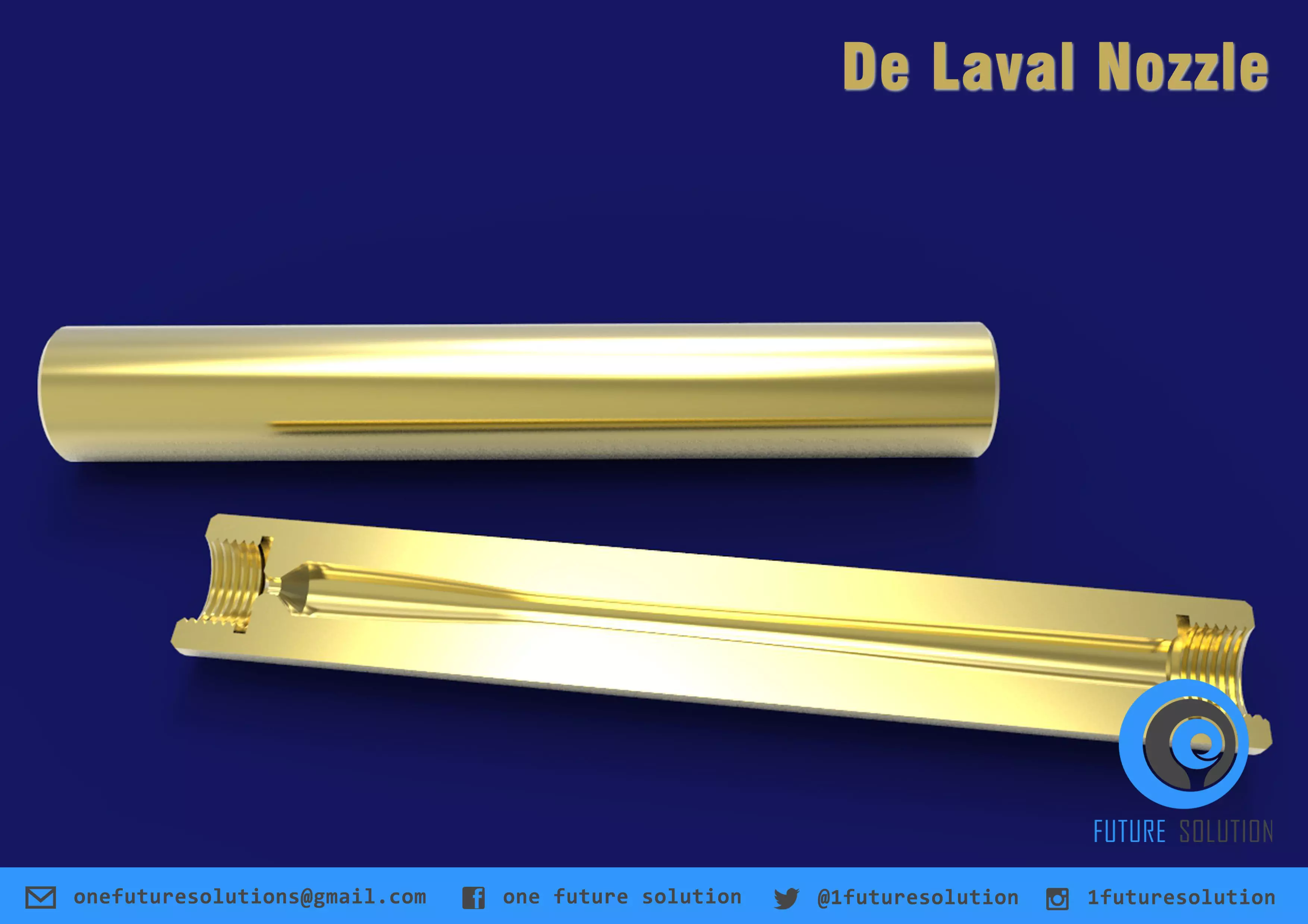 De Laval Nozzle Free 3D model