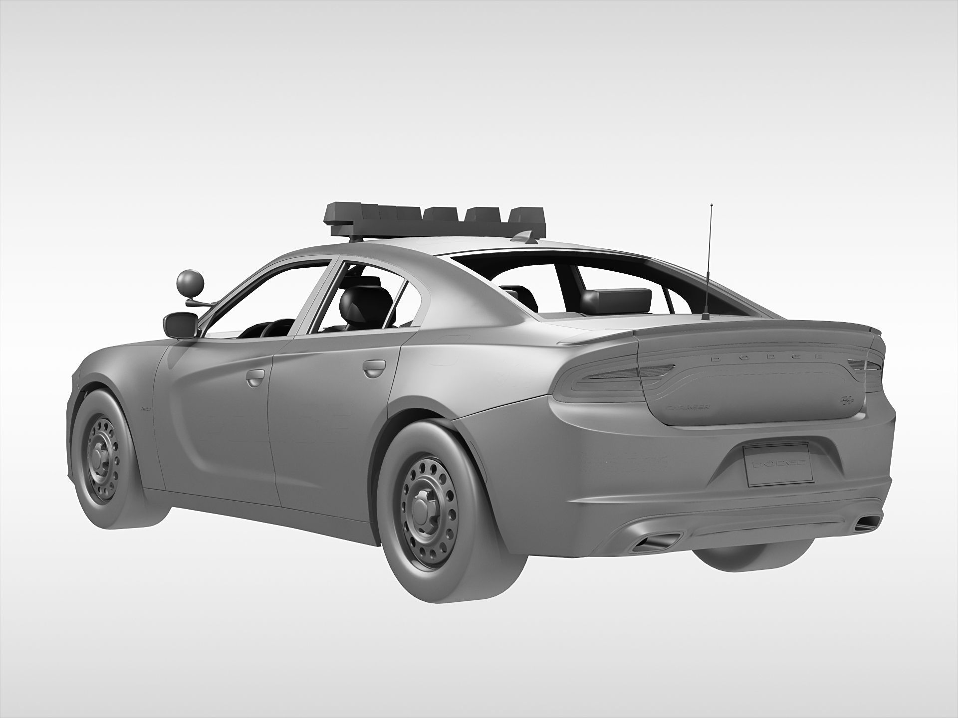 Dodge Charger Police 2015 3D model_7