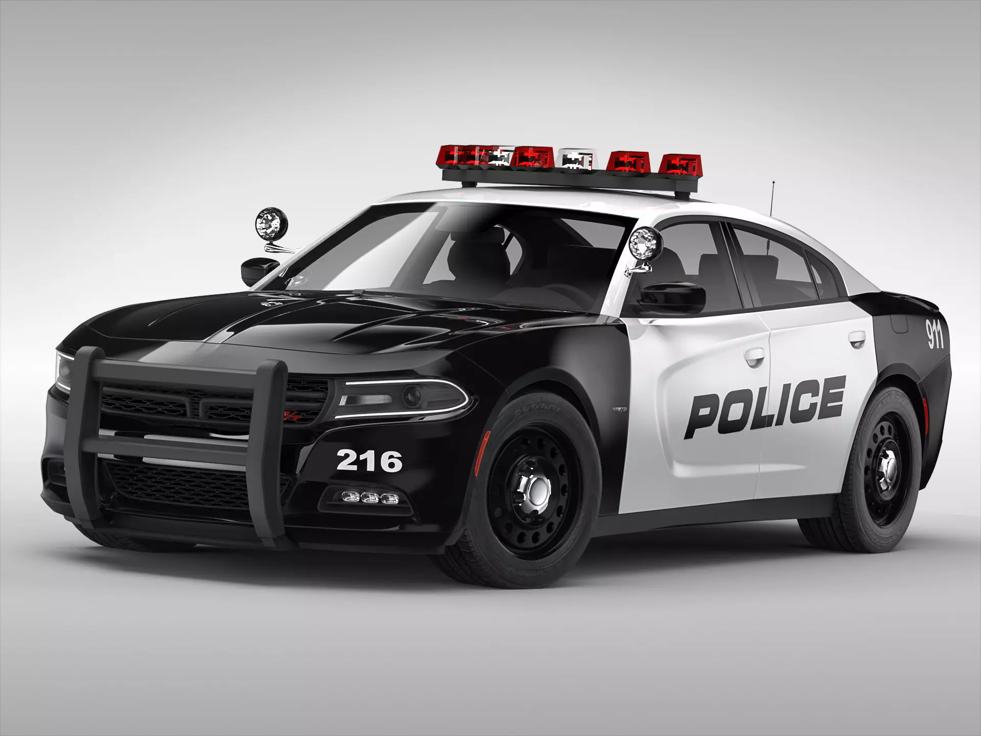 Dodge Charger Police 2015 3D model_0