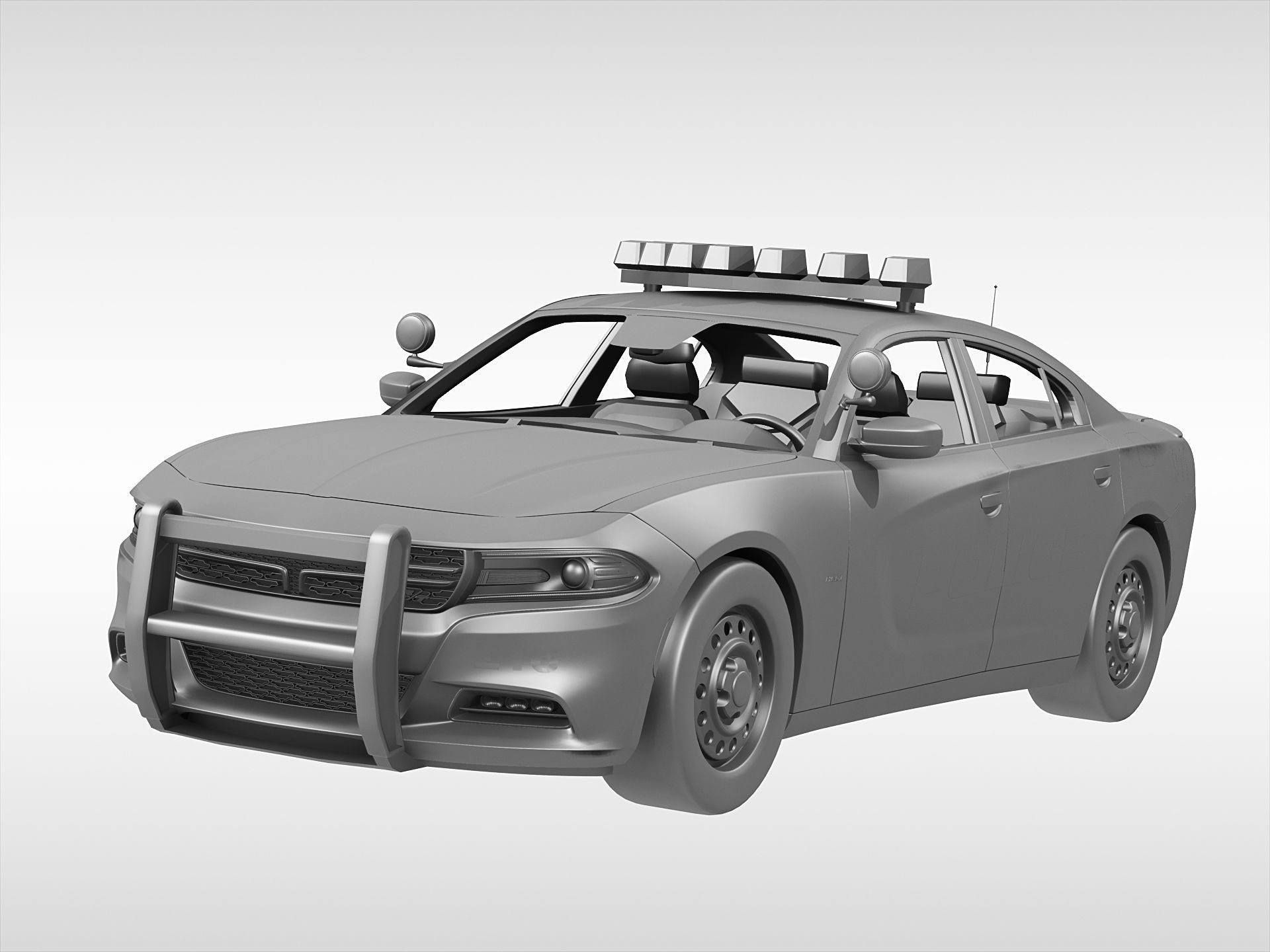Dodge Charger Police 2015 3D model_5
