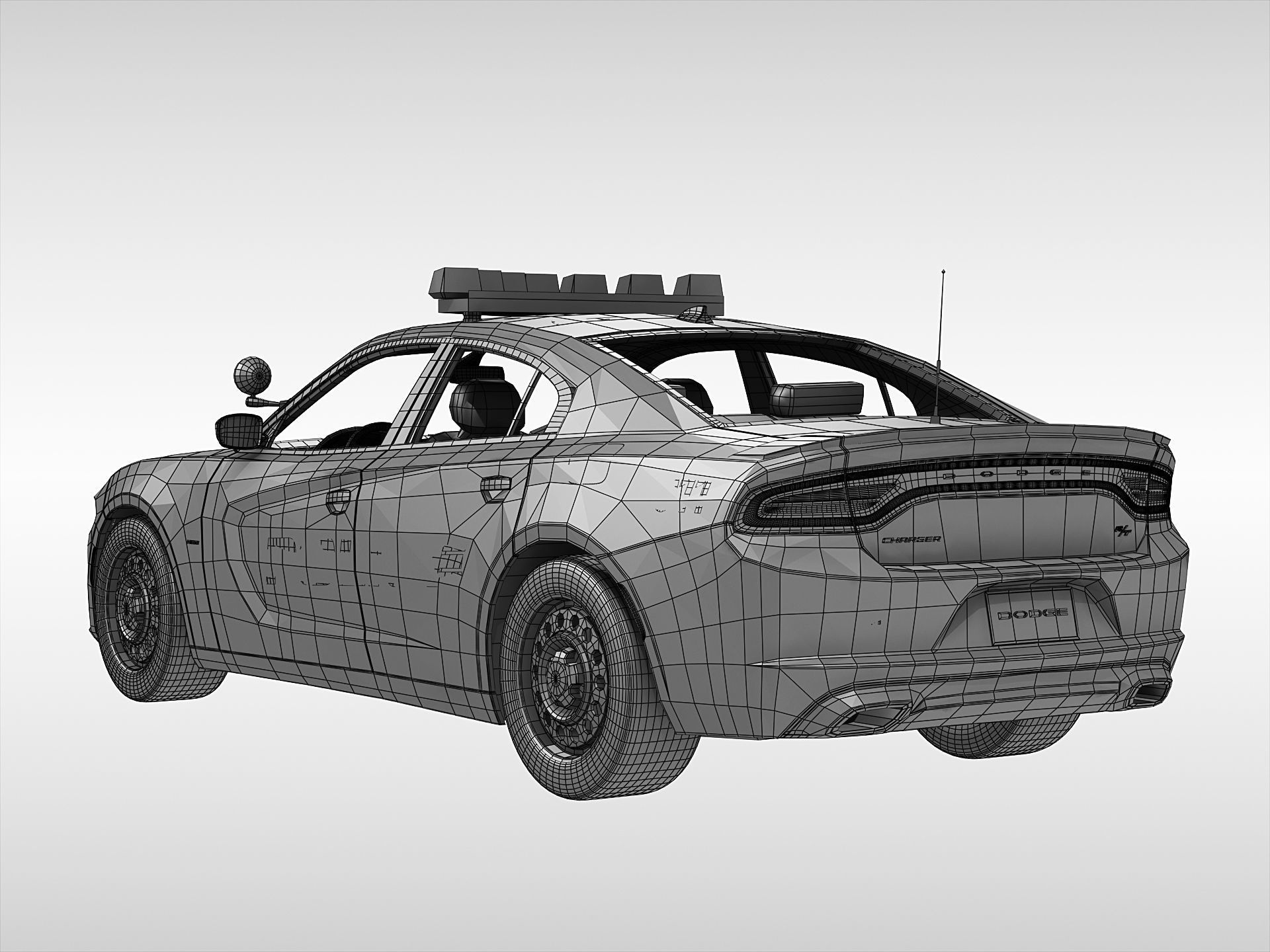 Dodge Charger Police 2015 3D model_8