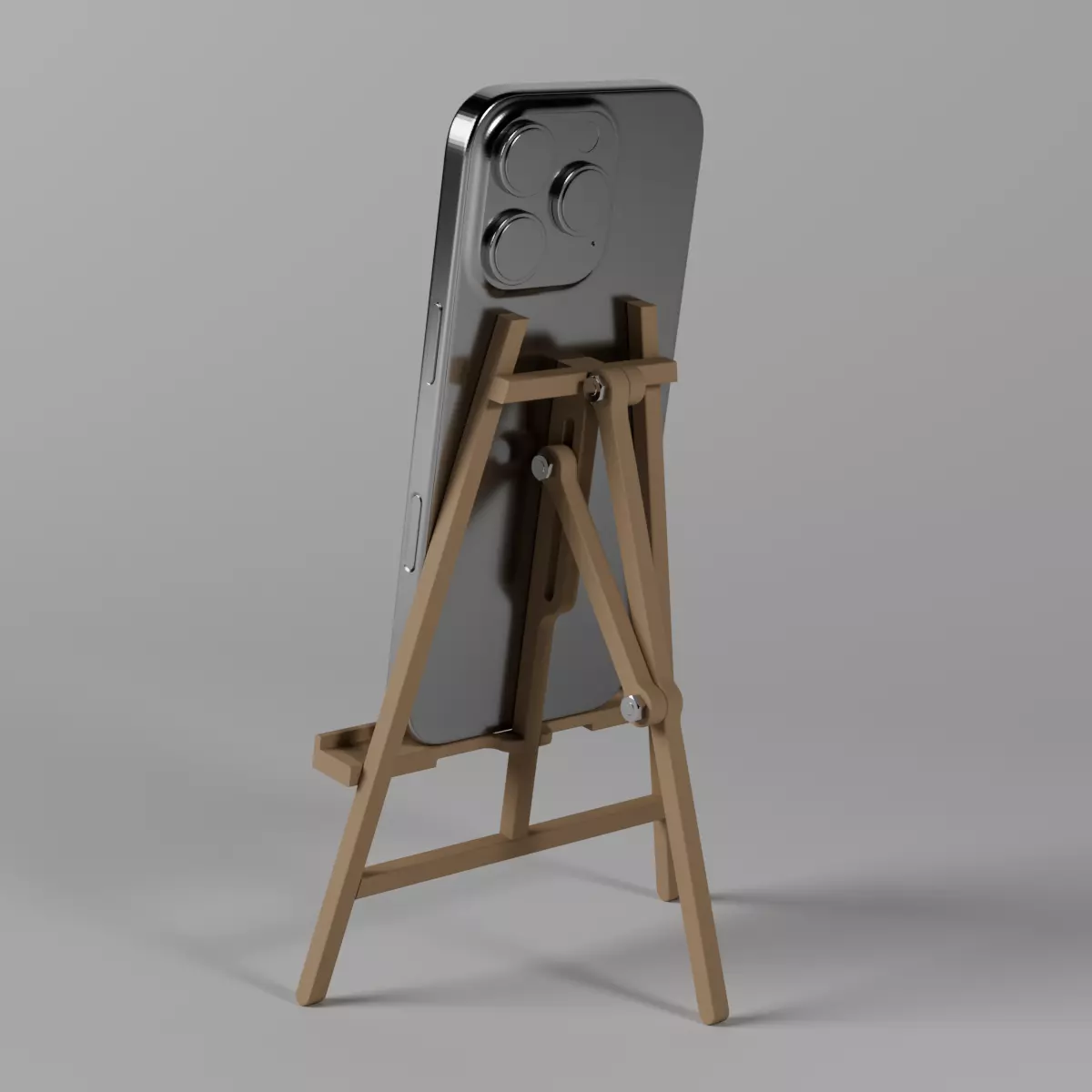 iPhone 16 Pro Artist Easel Phone Stand 3D print model_2