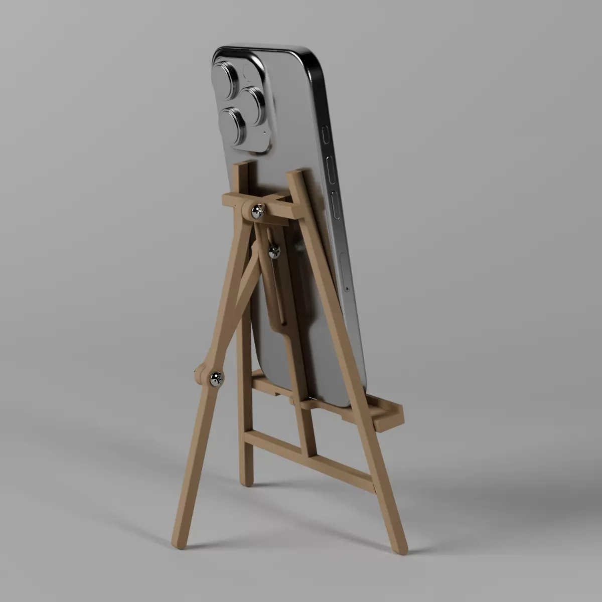 iPhone 16 Pro Artist Easel Phone Stand 3D print model_0