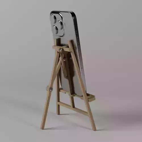 iPhone 16 Pro Artist Easel Phone Stand 3D print model