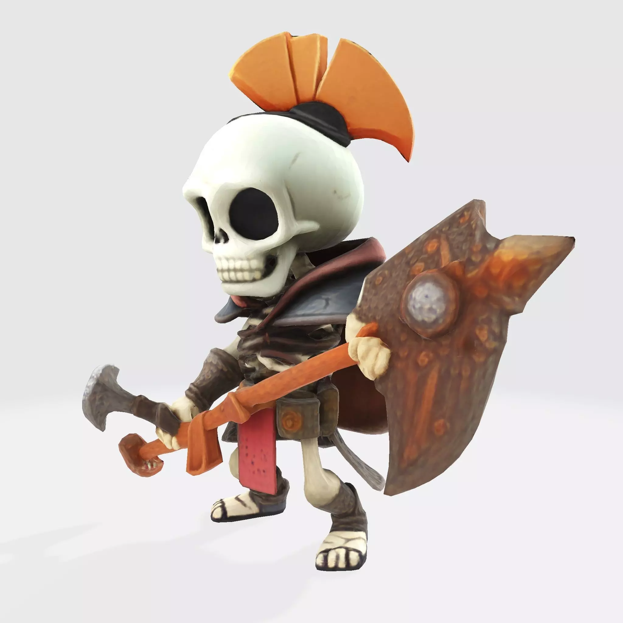 Cute Skeleton Warrior Norman for Print 3D print model_2