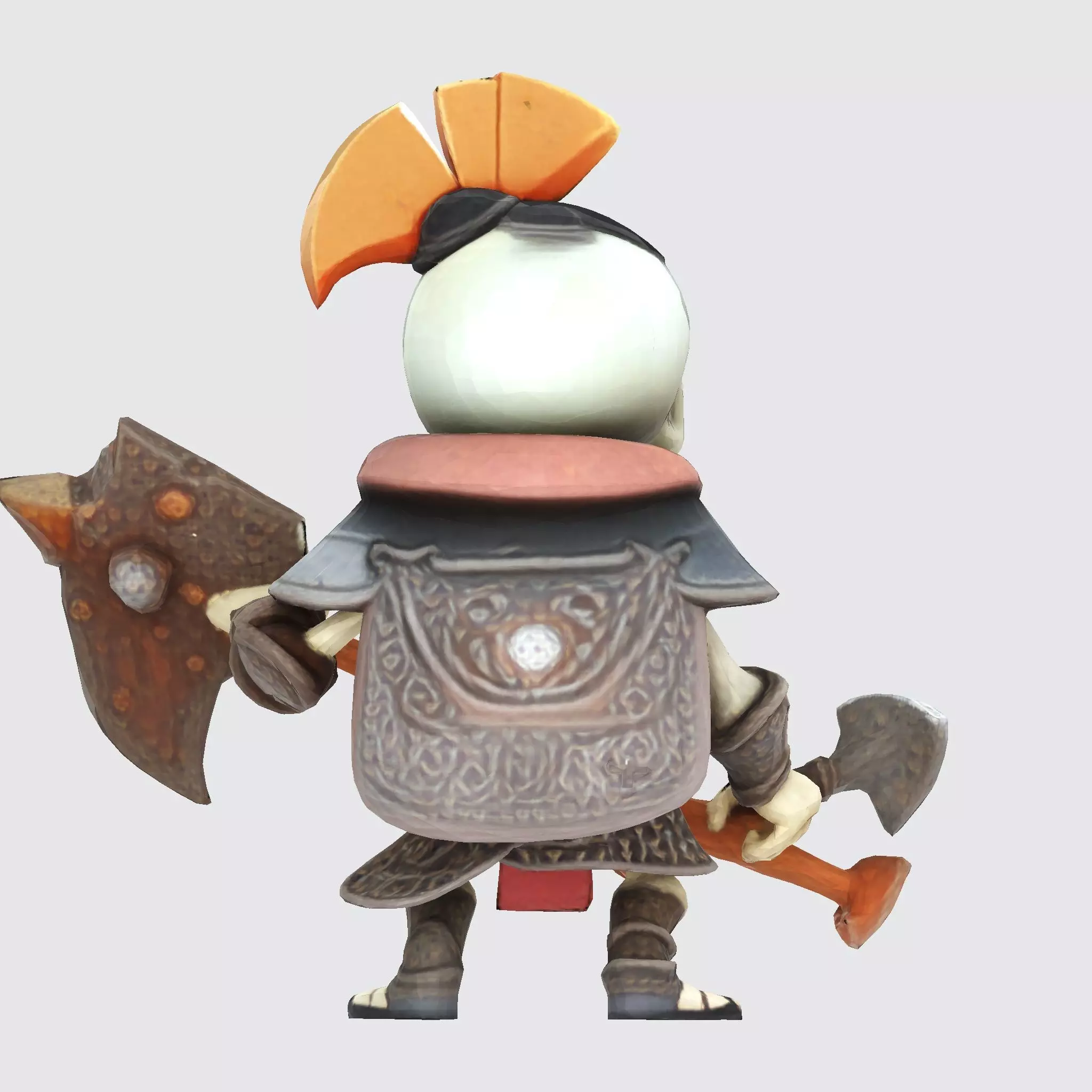 Cute Skeleton Warrior Norman for Print 3D print model_14